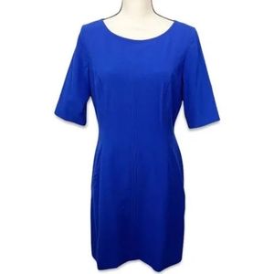 Tahari Blue Asl Royal Pocket  dress